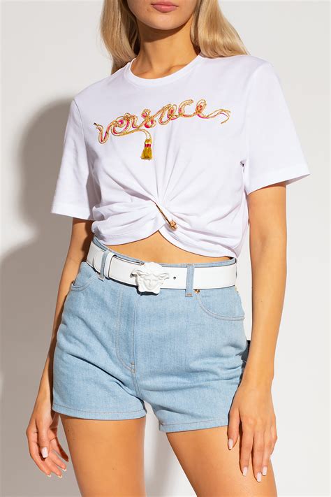 versace shorts damen|versace pants for women.